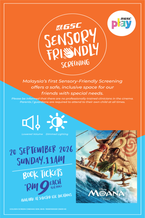 (Sensory) Moana movie poster — GSC Cinemas Malaysia