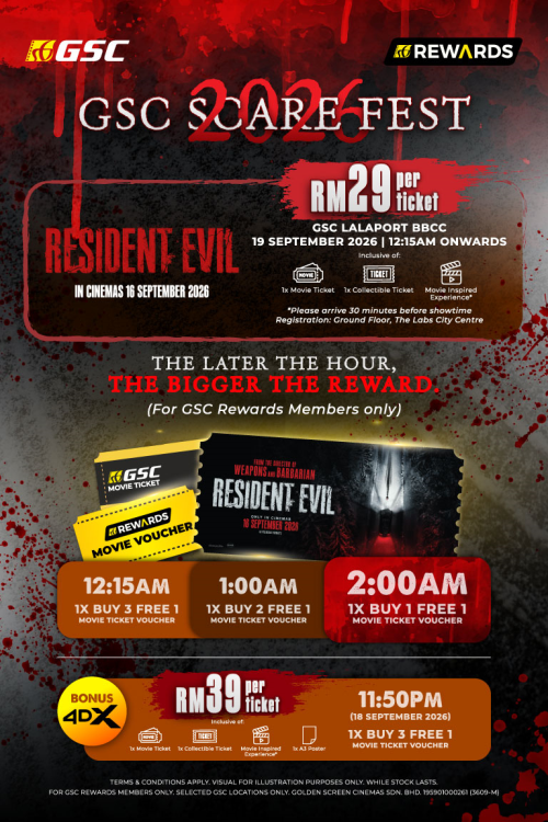 (SPECIAL) Resident Evil movie poster — GSC Cinemas Malaysia