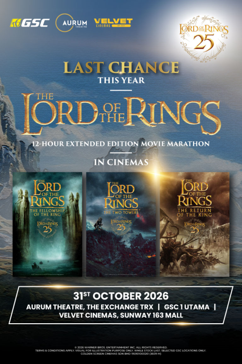 (MARATHON) The Lord of The Rings Trilogy movie poster — GSC Cinemas Malaysia