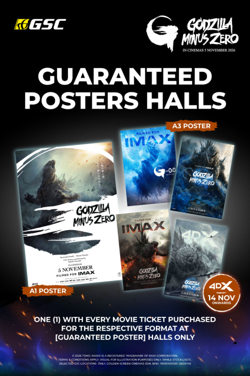 (GUARANTEED POSTER) Godzilla Minus Zero movie poster — GSC Cinemas Malaysia